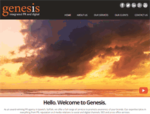 Tablet Screenshot of genesispr.co.uk